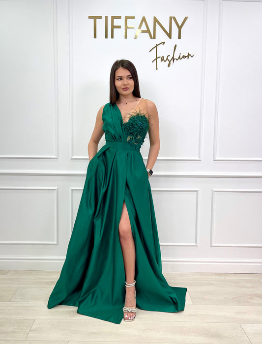 Rochie Zyna Green