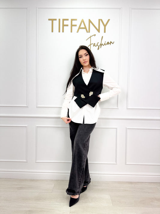 Camasa Dery White 2 in 1