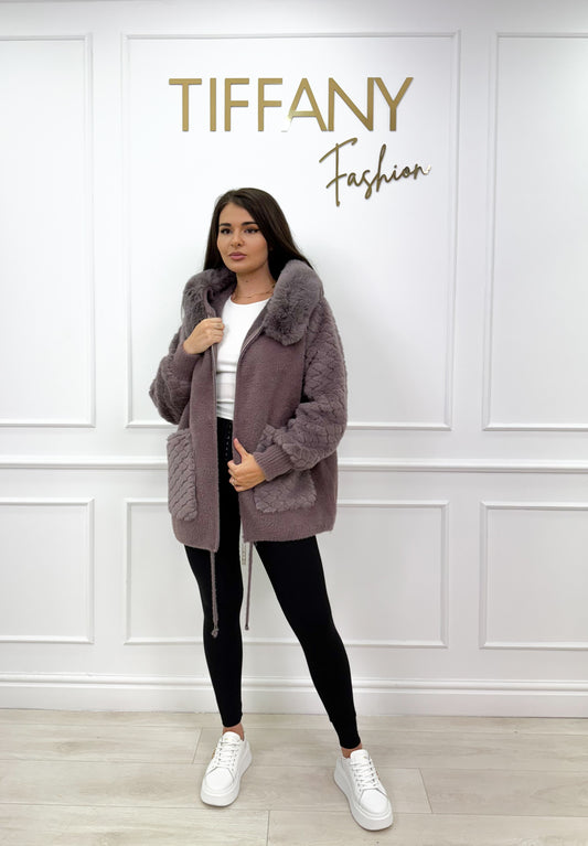 Cardigan Roco Purple