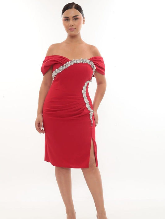 Rochie Wasia Midi Red