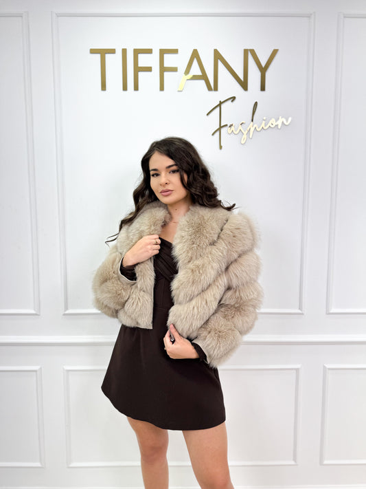 Geaca Blana Naturala Avis Crem