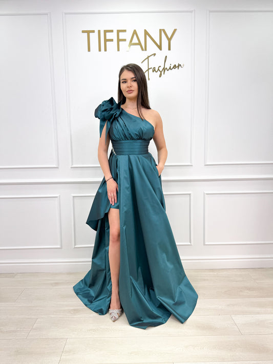 Rochie Meda Blue Petrol