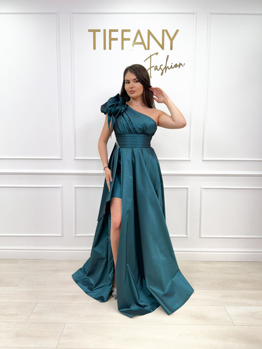 Rochie Meda Blue Petrol