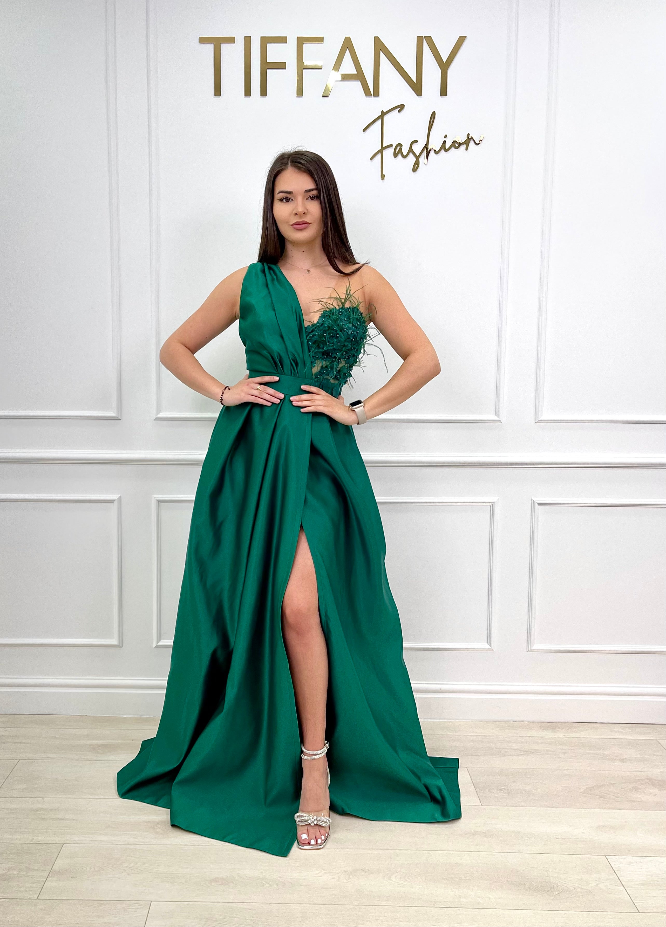 Rochie Zyna Green