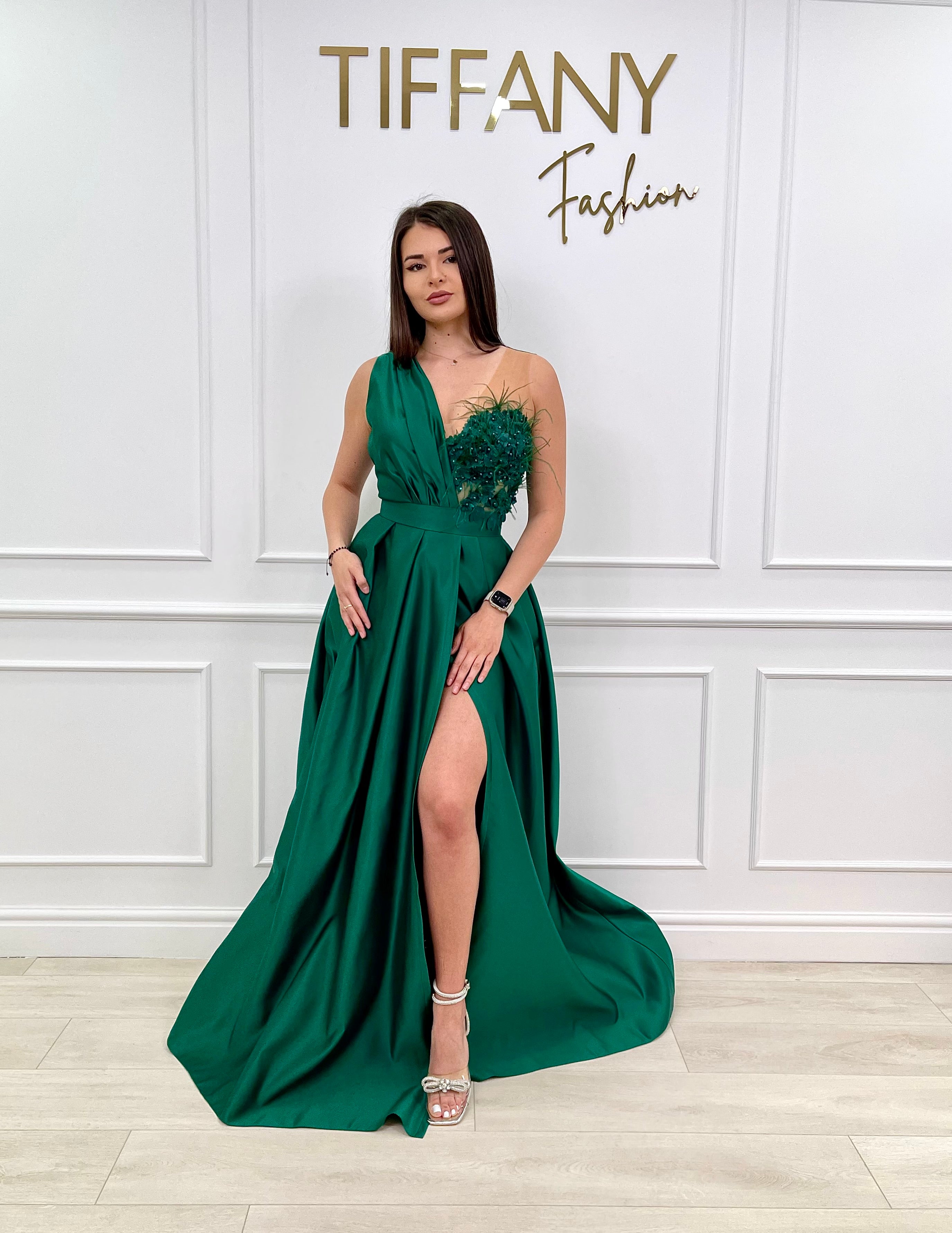 Rochie Zyna Green