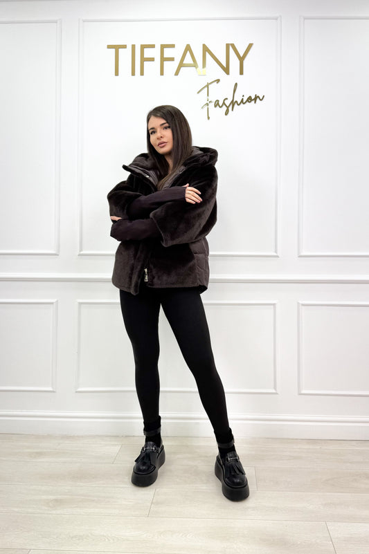 Geaca Garoff Dark Brown