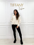 Cardigan Rosy White