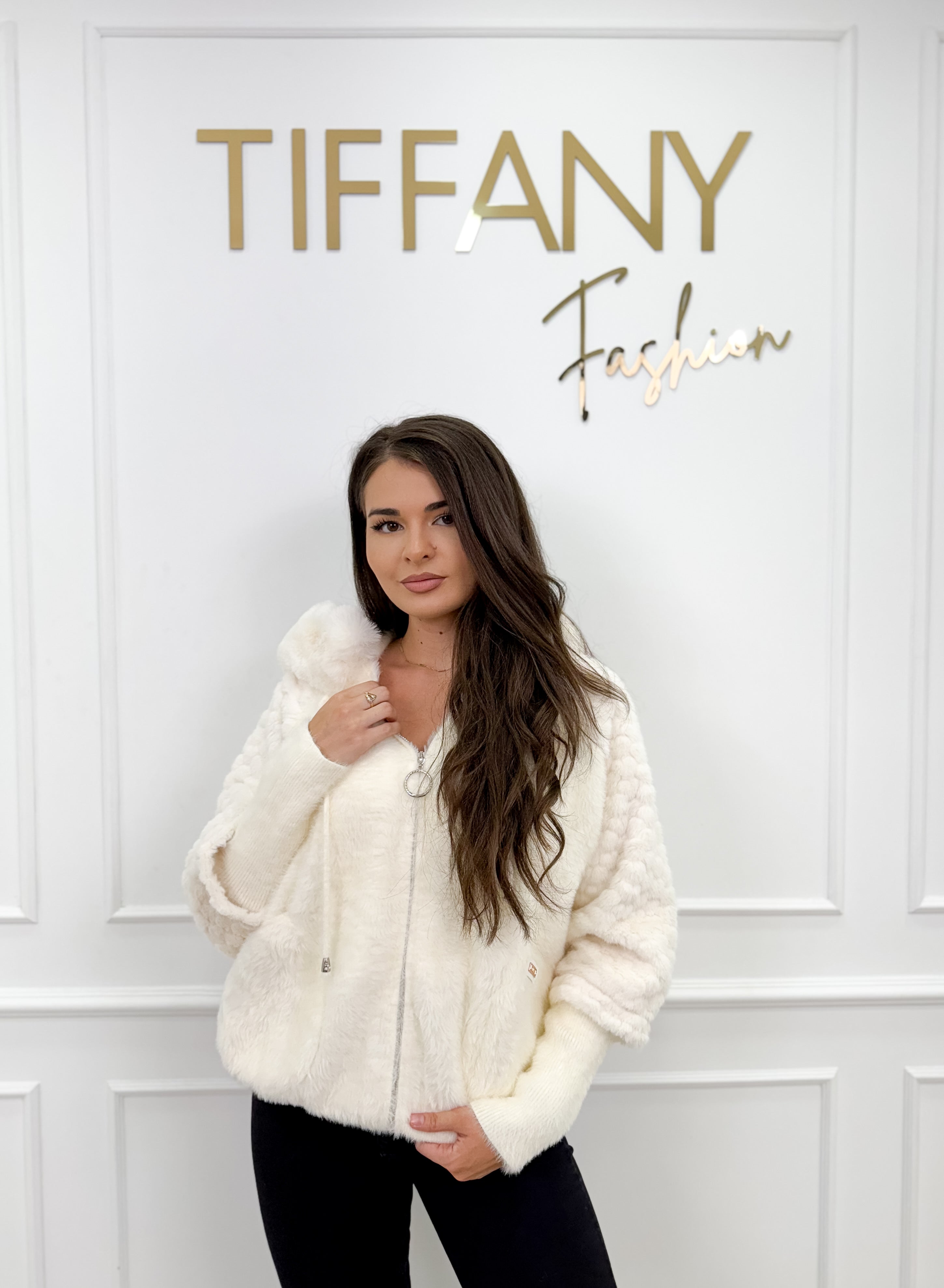 Cardigan Rosy White
