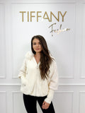 Cardigan Rosy White