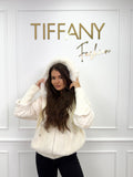 Cardigan Rosy White