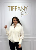 Cardigan Rosy White