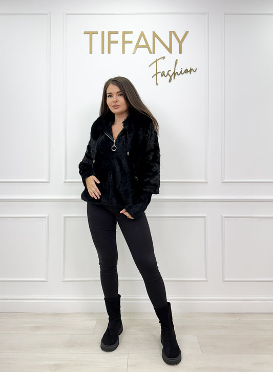 Cardigan Rosy Black