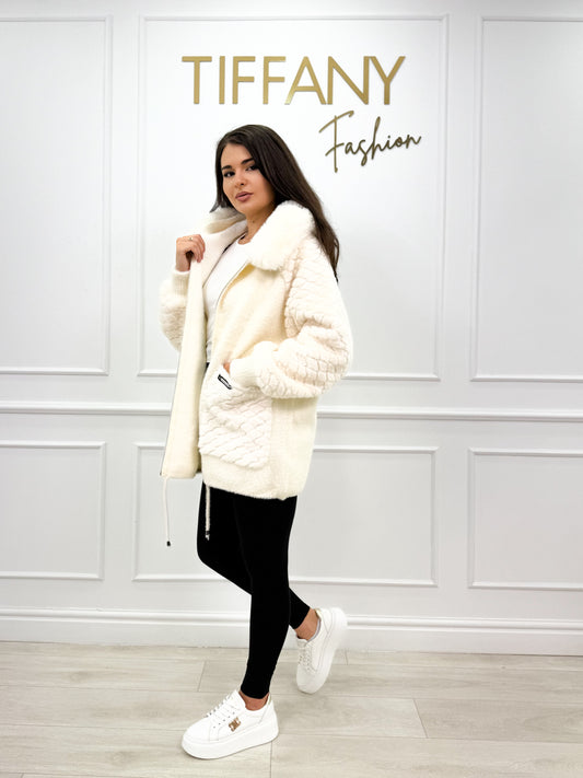 Cardigan Roco White