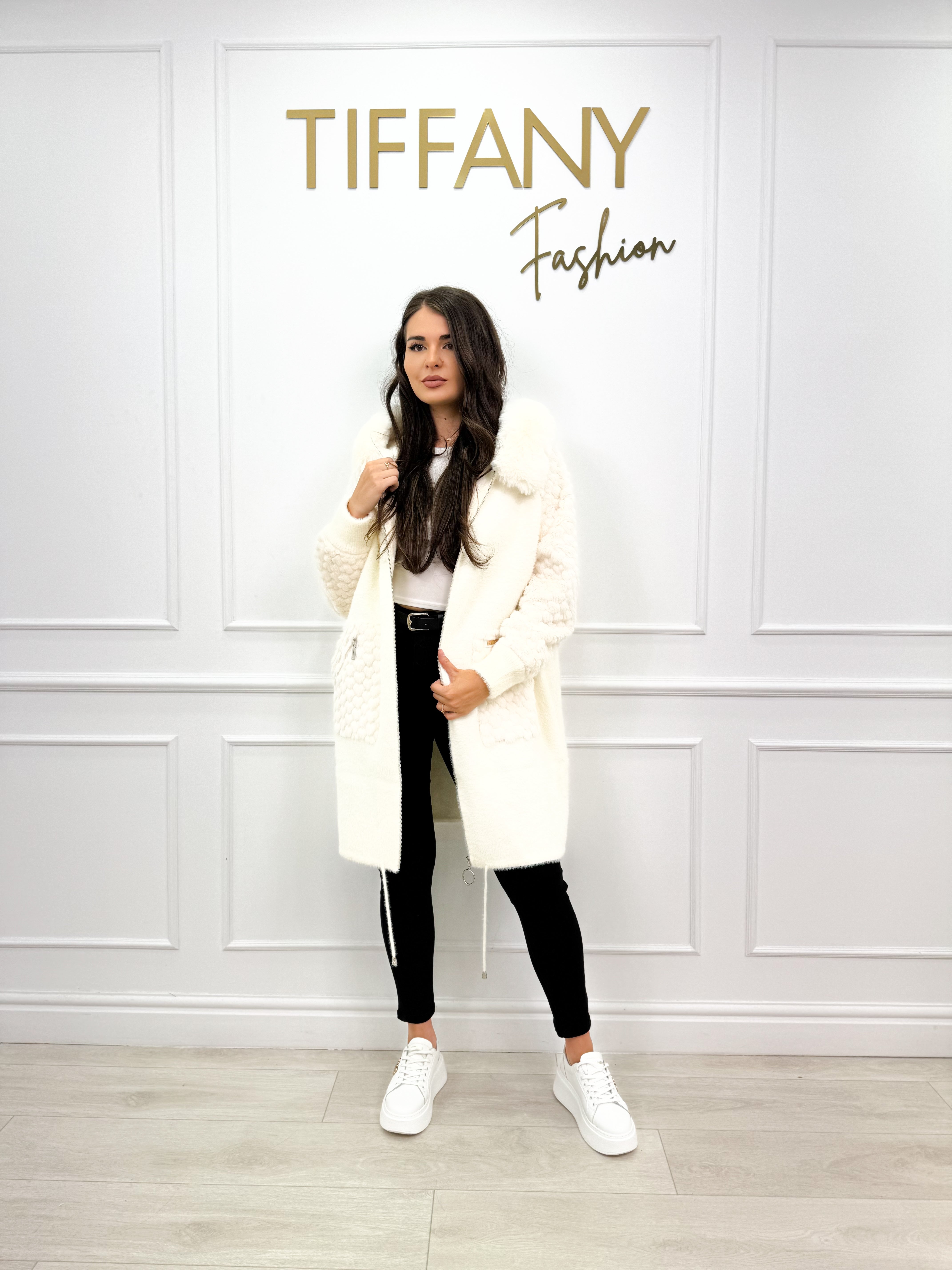 Cardigan Fely White