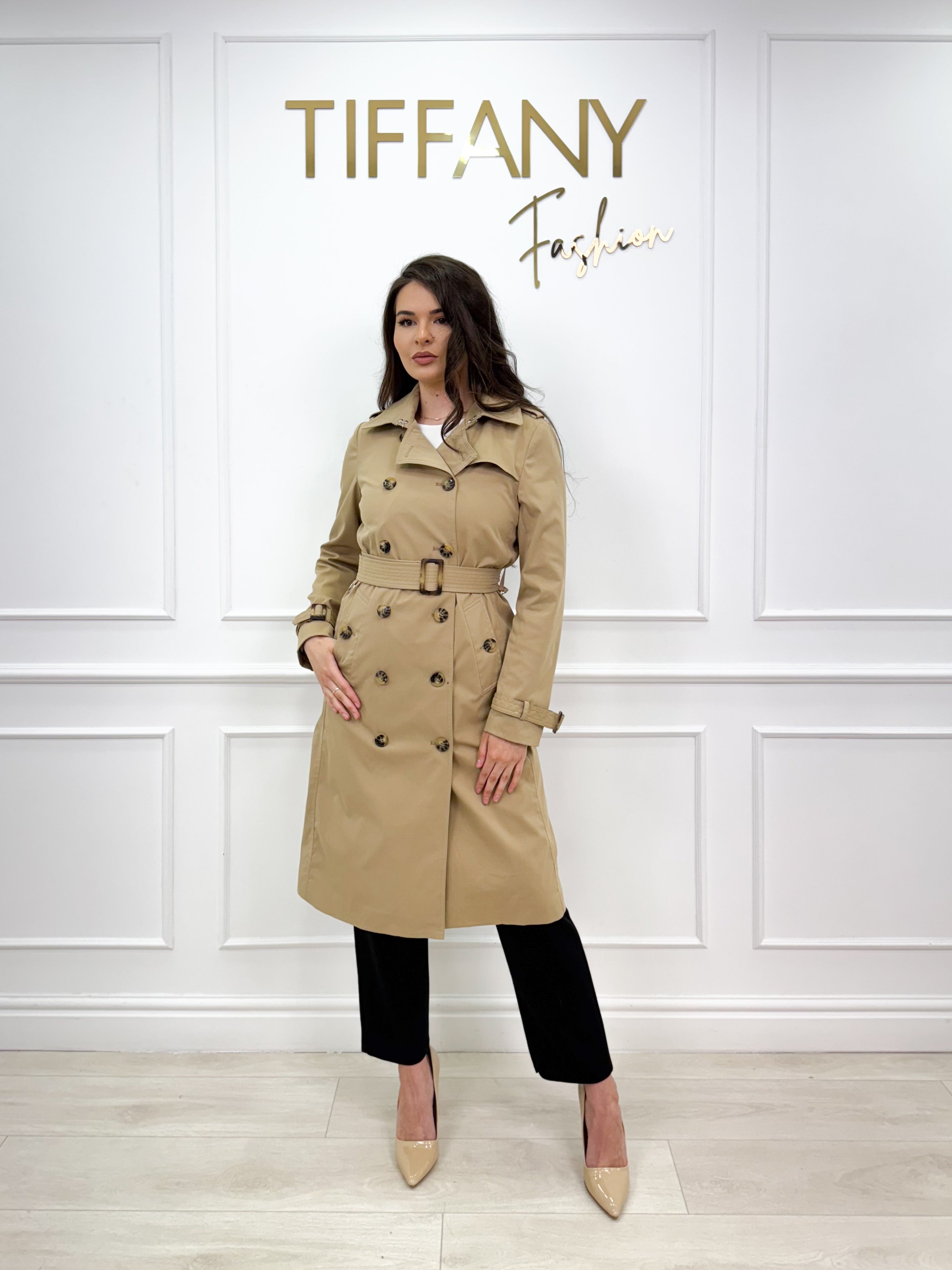 Trench Lisse Bej