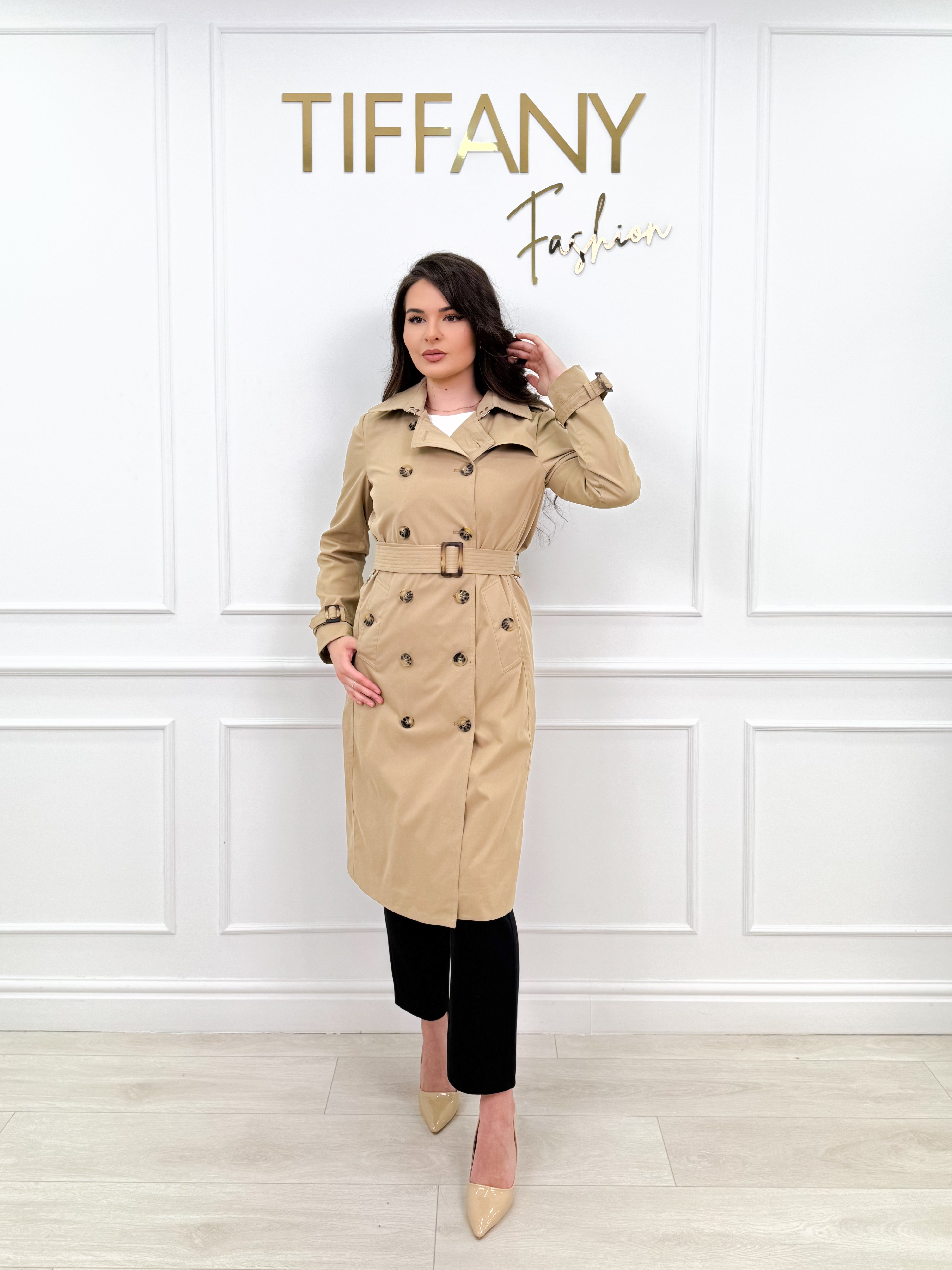 Trench Lisse Bej