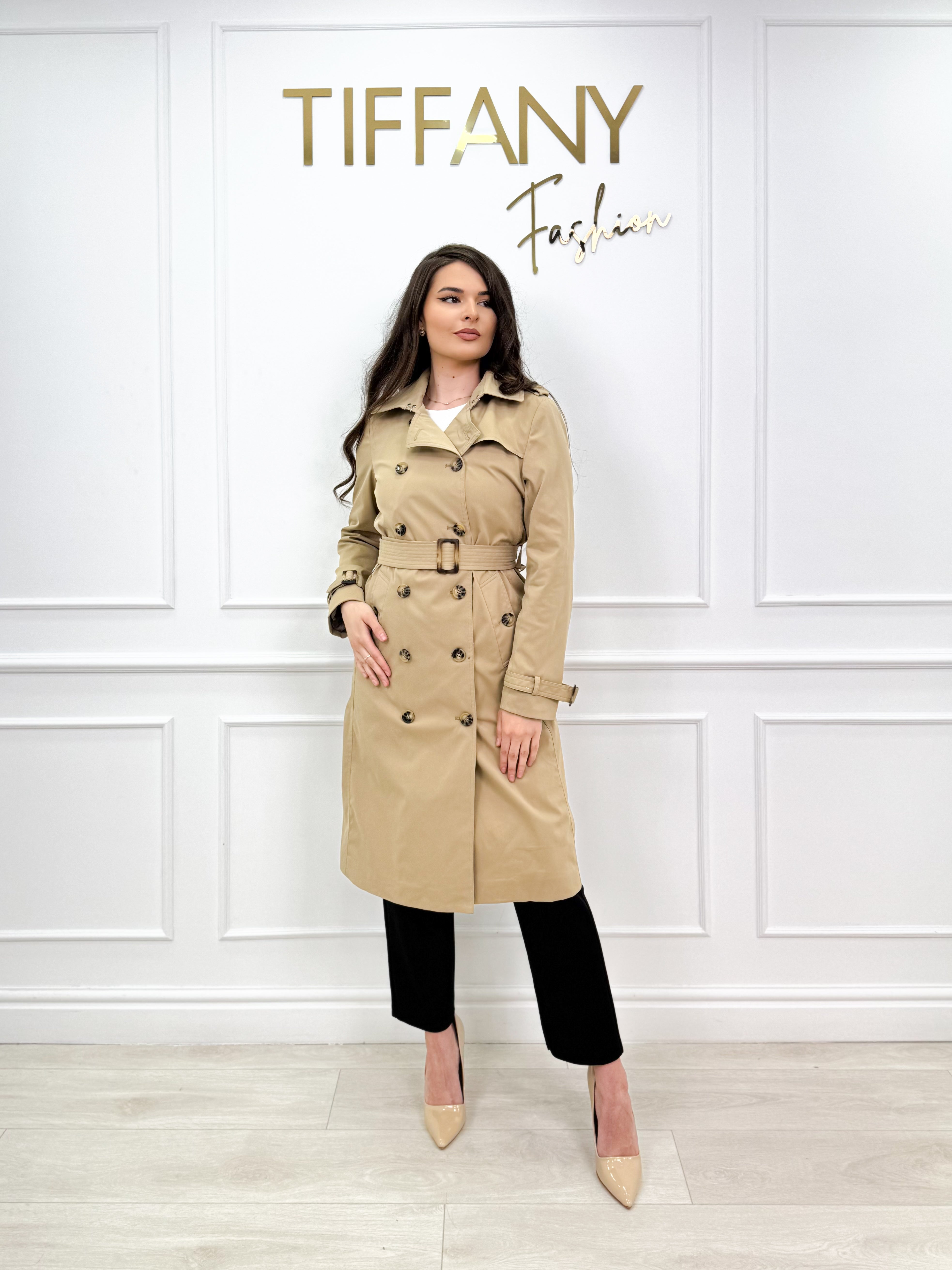 Trench Lisse Bej