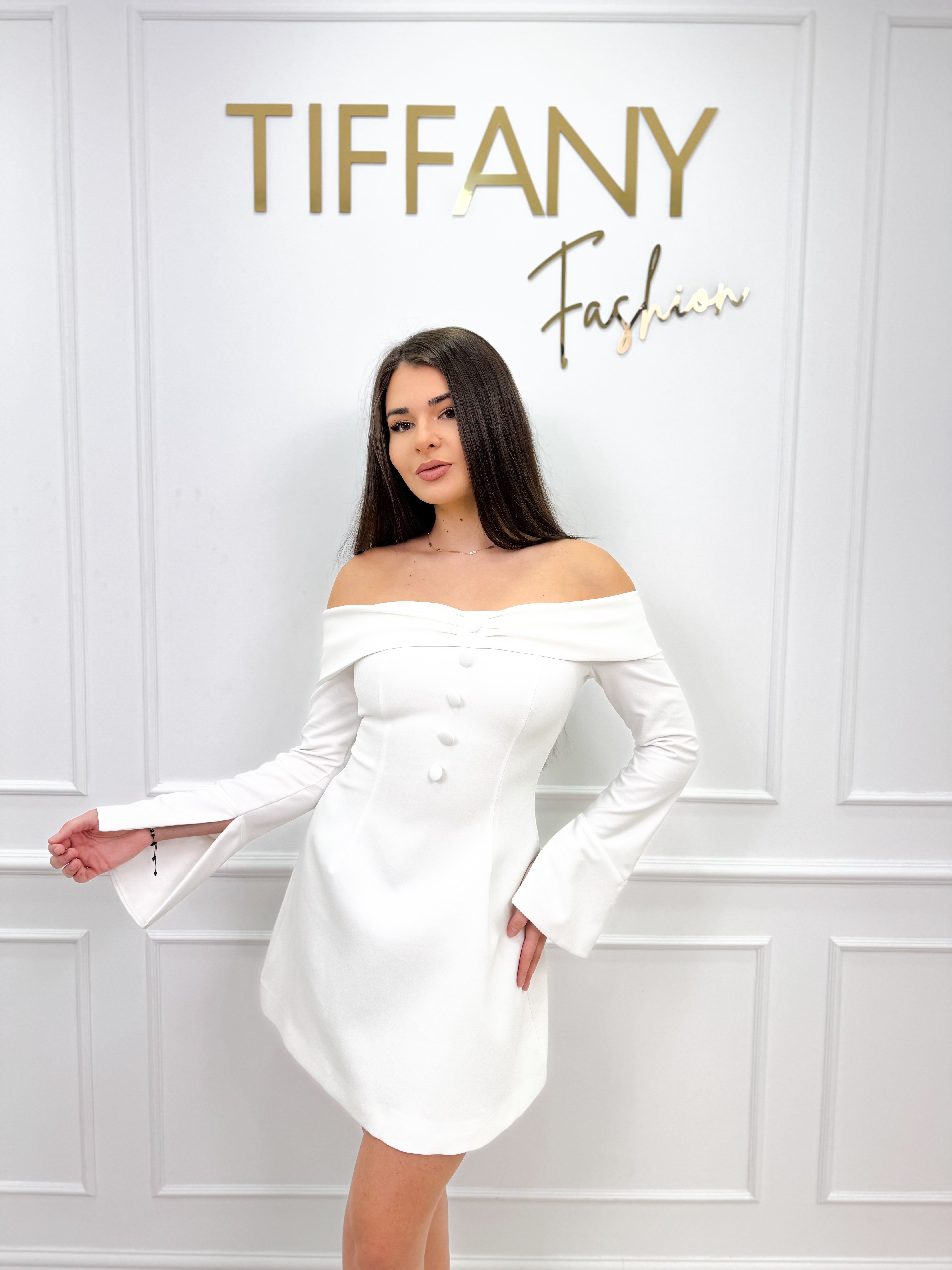 Rochie Gizela White