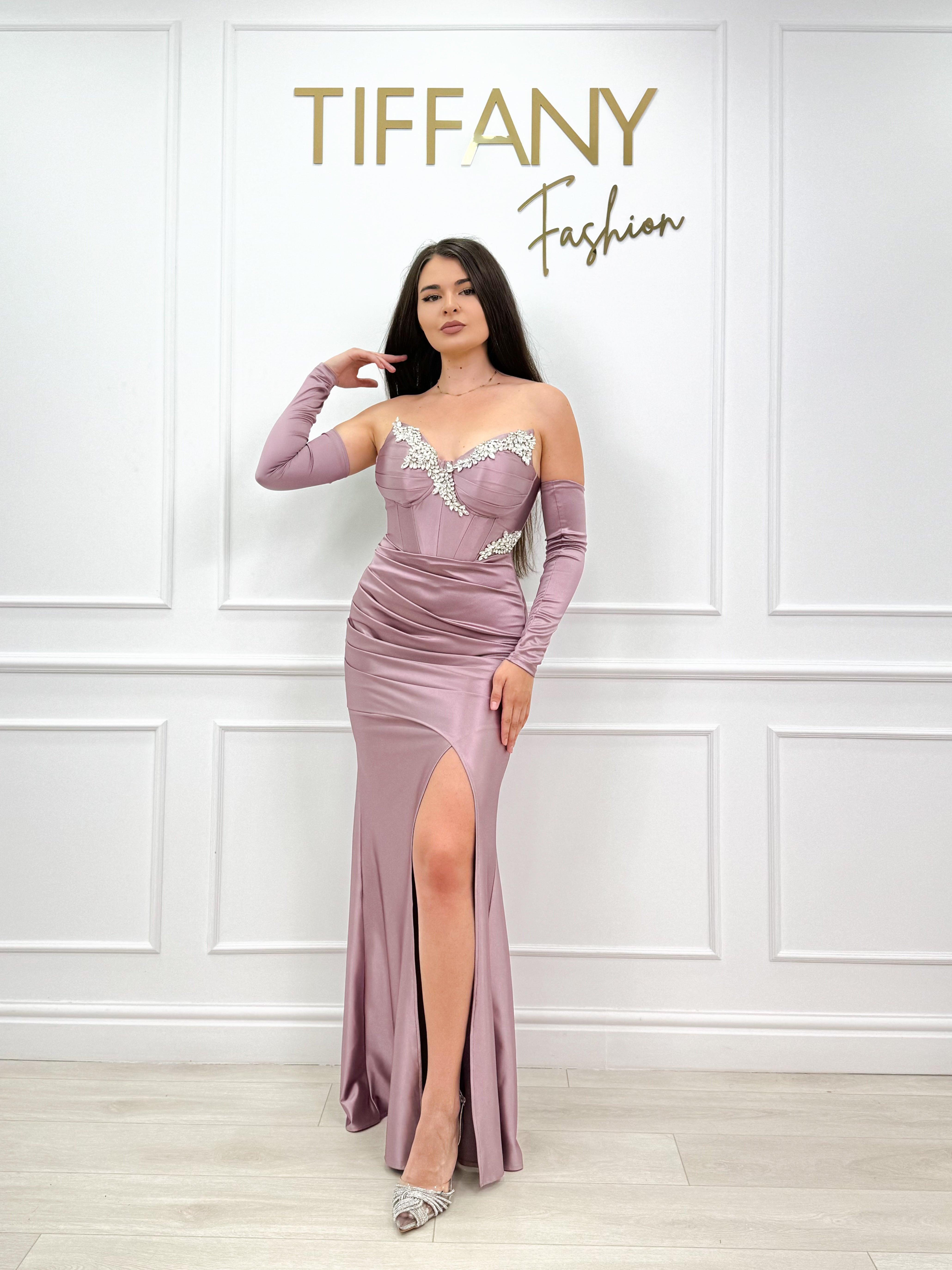 Rochie Exton Pudra