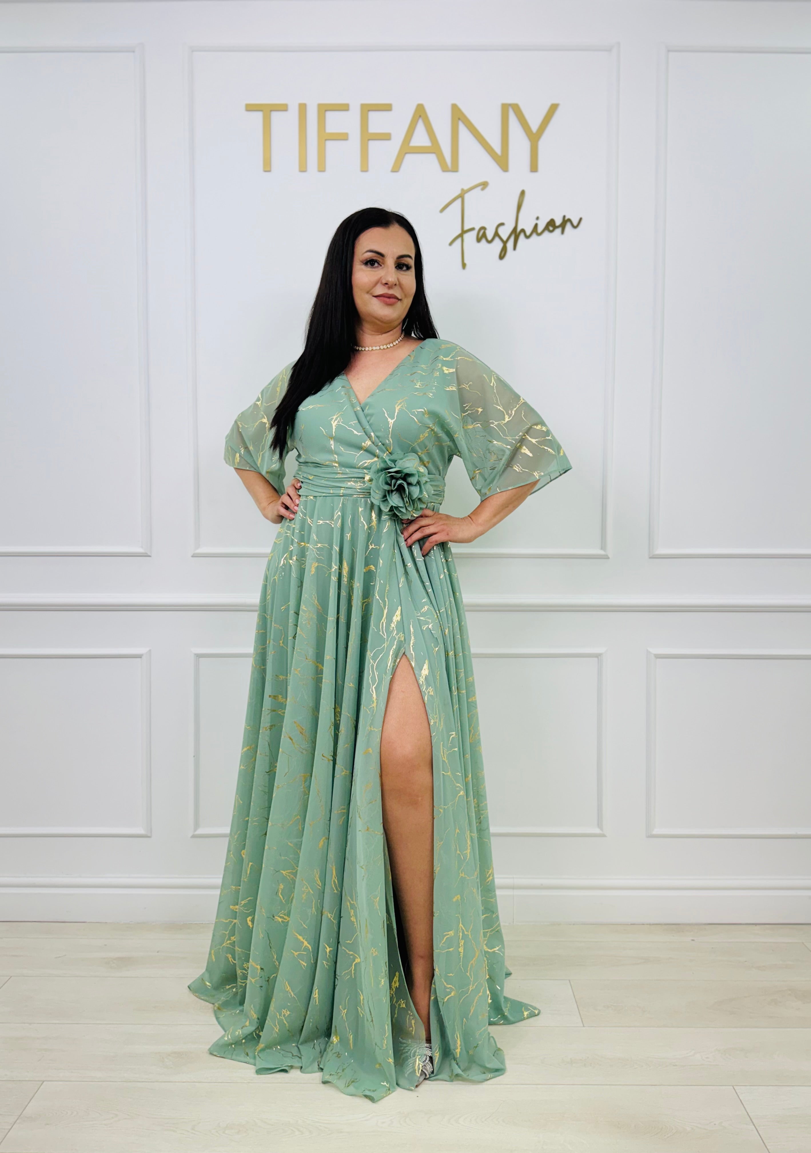 Rochie Karira Mint