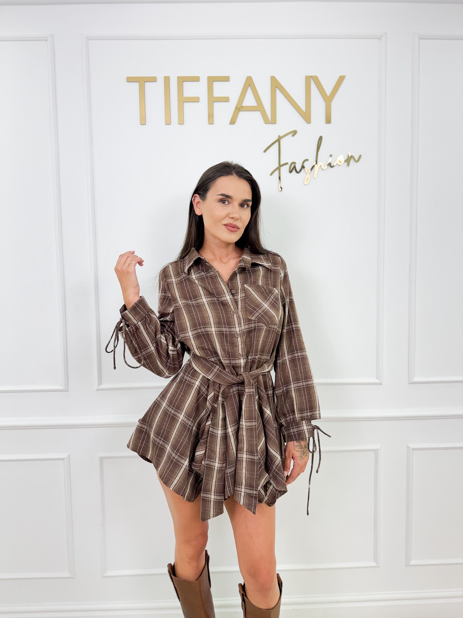 Rochie Franco Brown