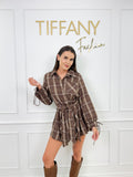Rochie Franco Brown