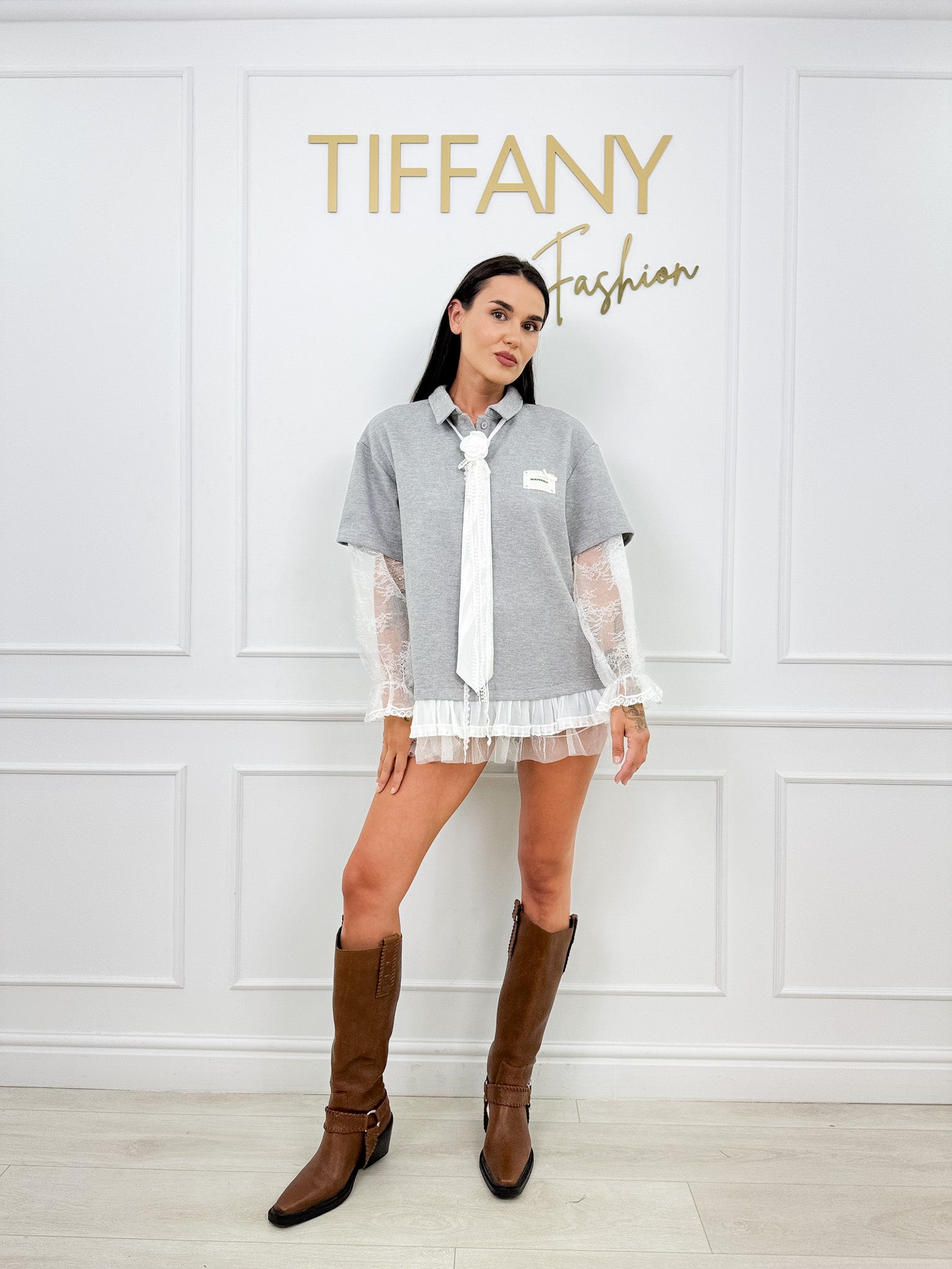 Rochie Yone Gray