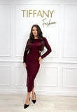 Rochie Papo Burgundy