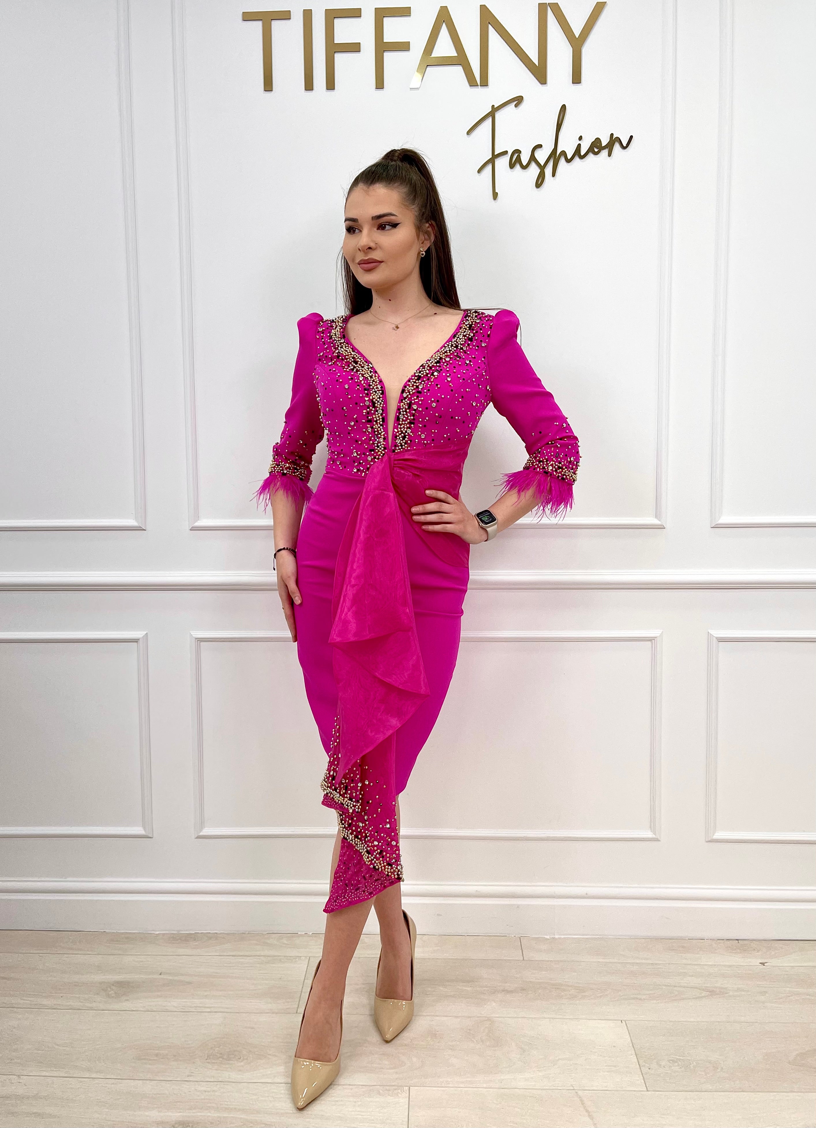 Rochie Elsa Fuchsia