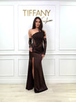 Rochie Liry Brown
