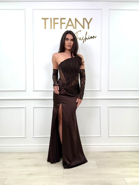 Rochie Liry Brown
