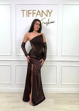 Rochie Liry Brown