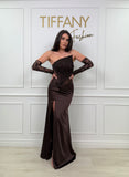 Rochie Liry Brown