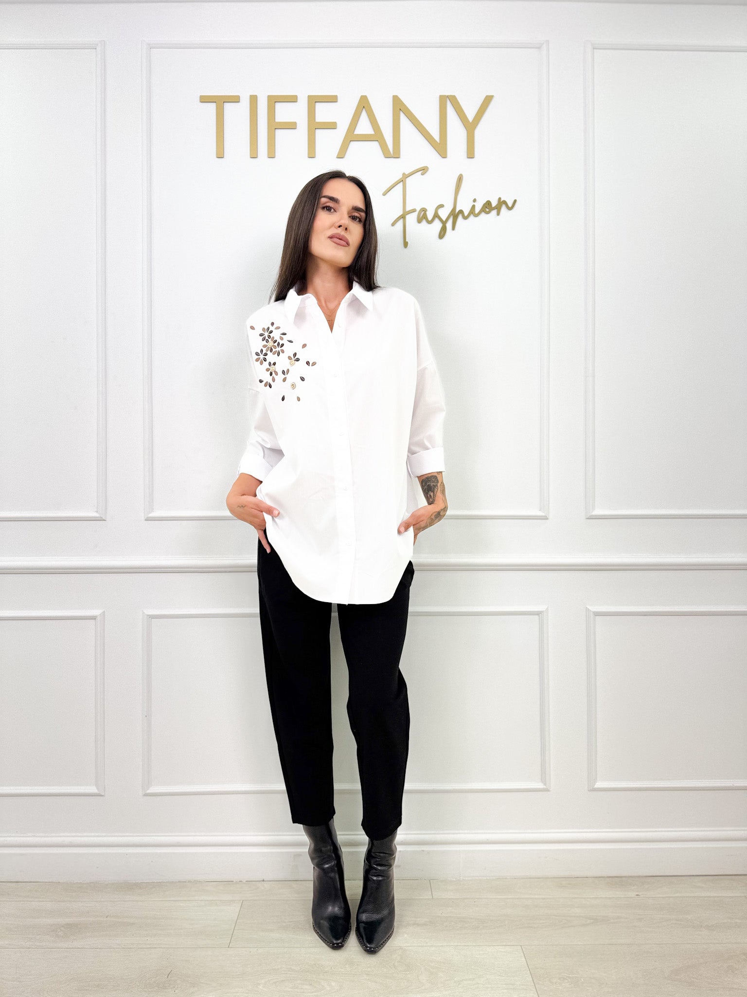 Camasa Leoni White