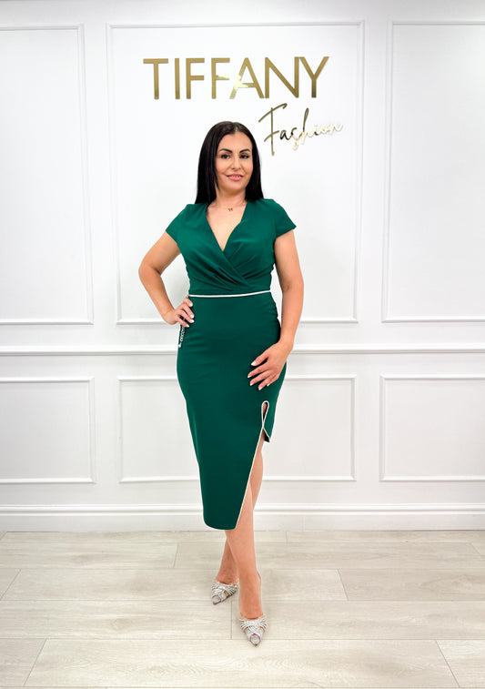 Rochie Afra Green
