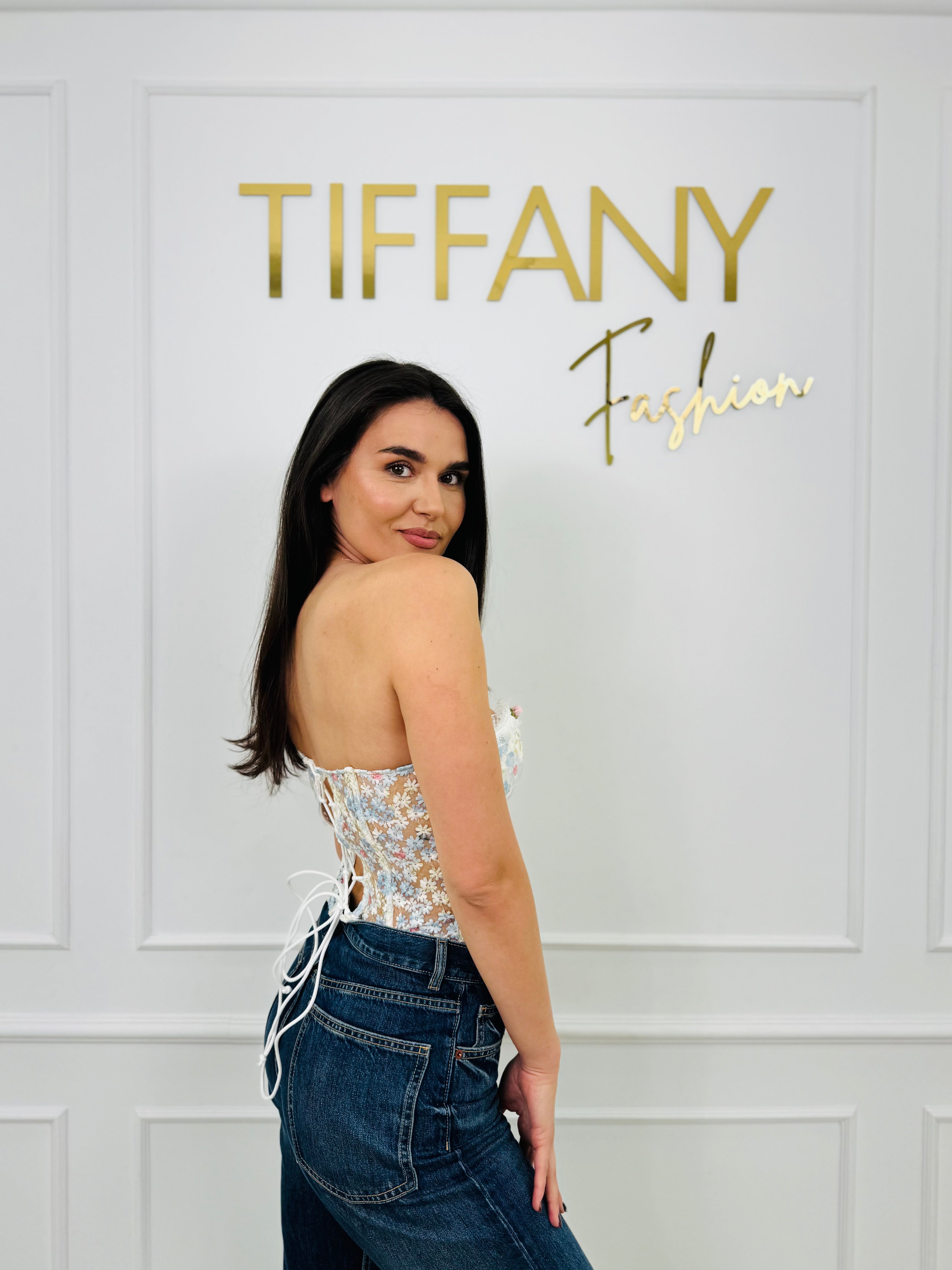 Corset Flora Blue