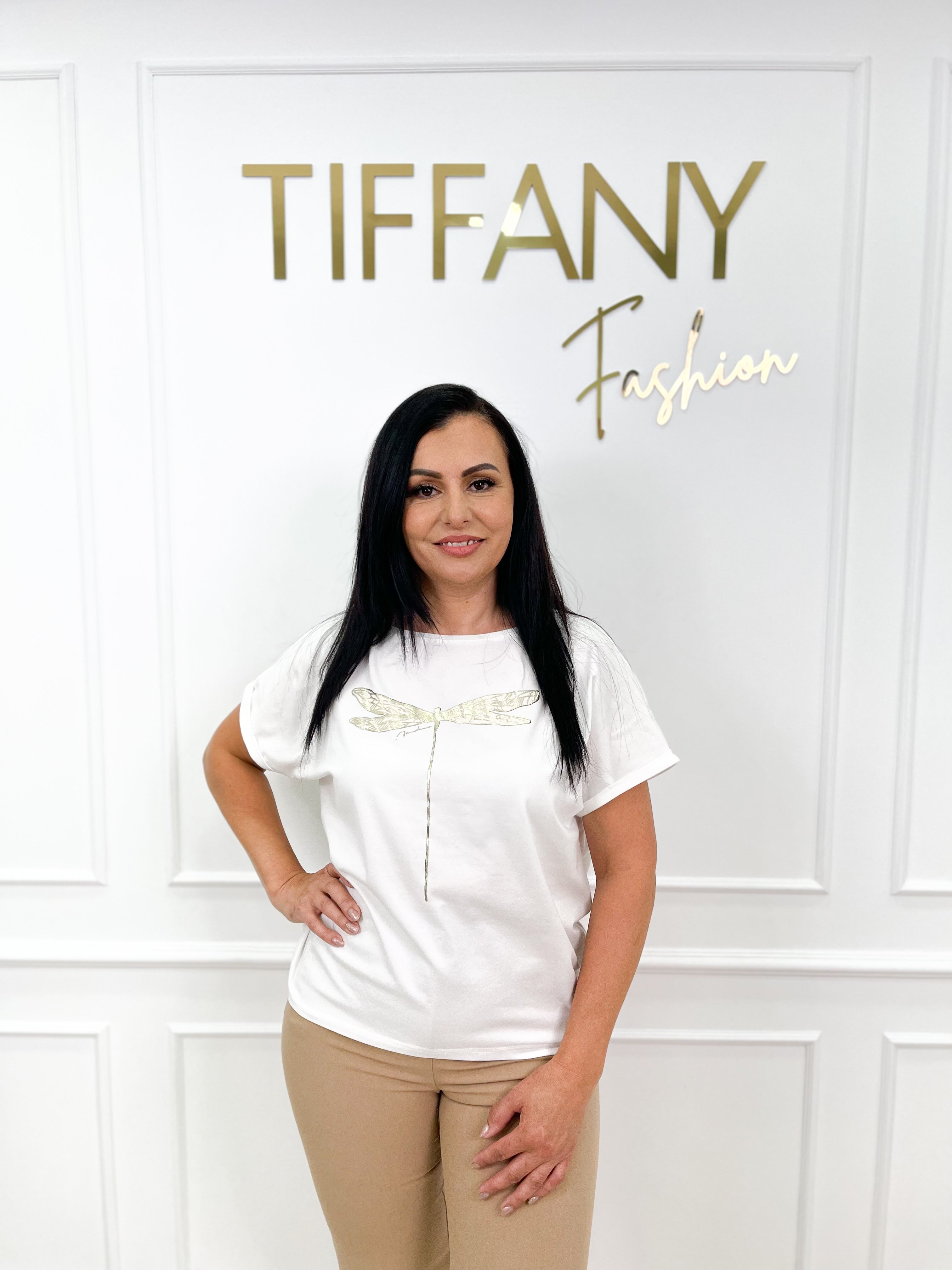 Tricou Jemy White /Gold