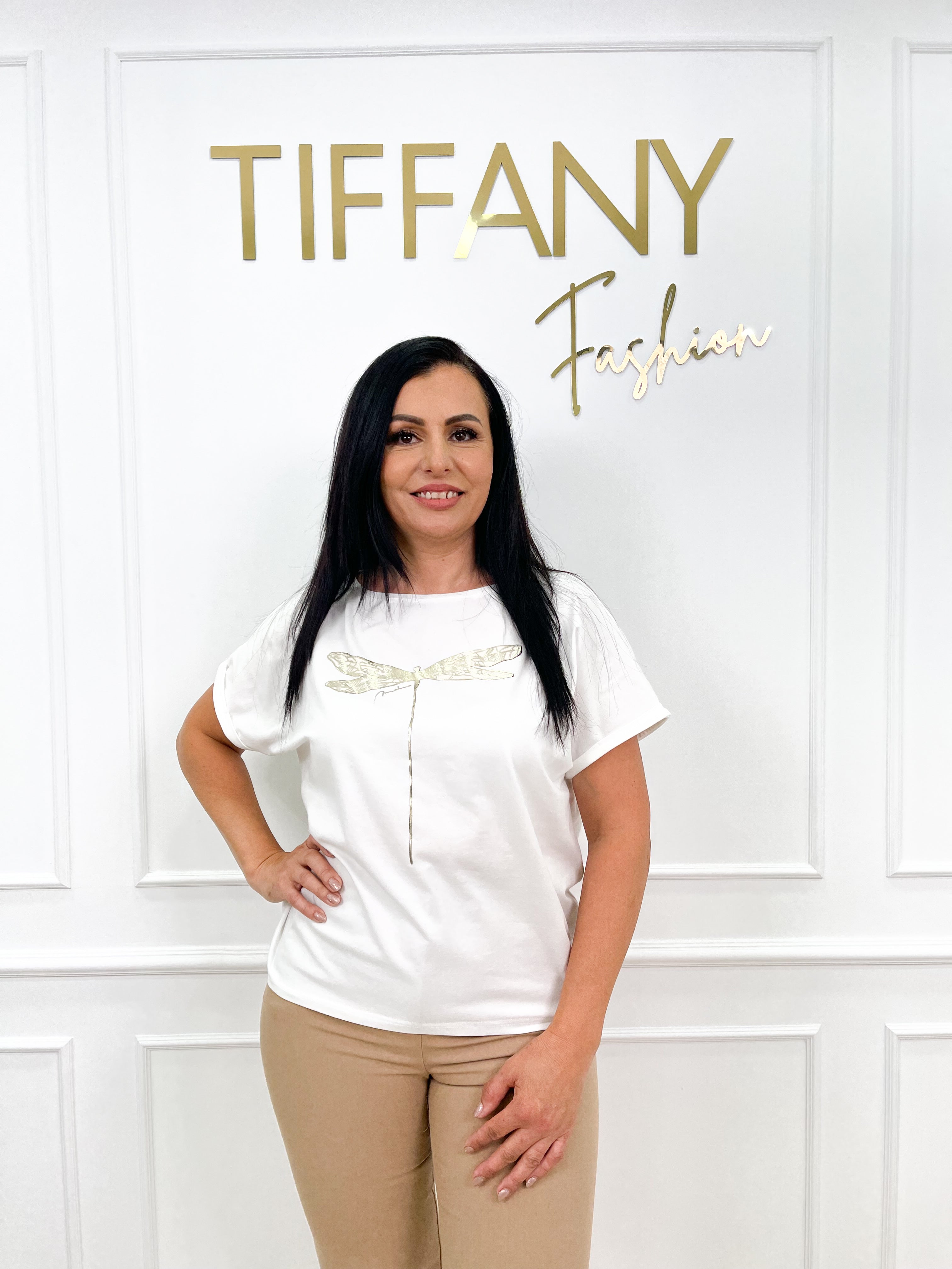 Tricou Jemy White /Gold