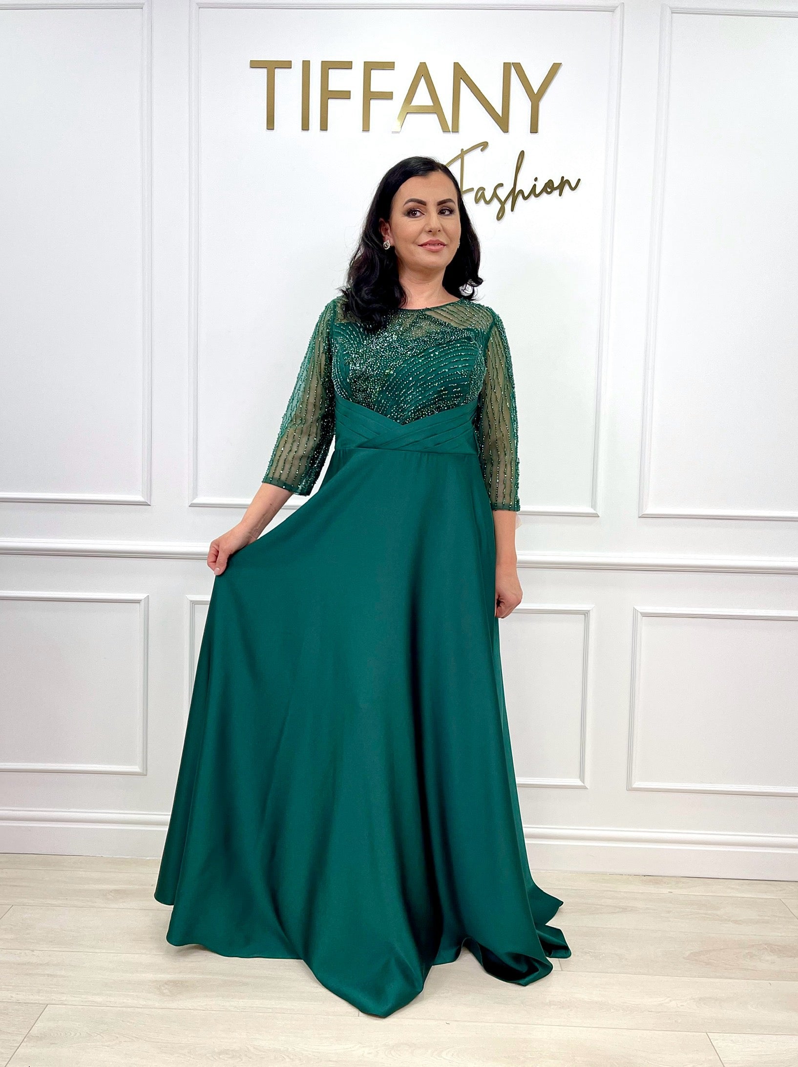 Rochie Carlino Green