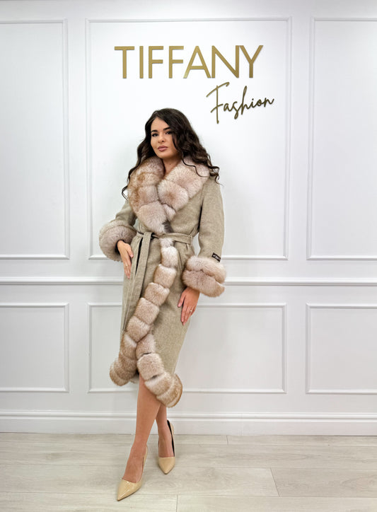 Palton Alpaka Ameli Beige