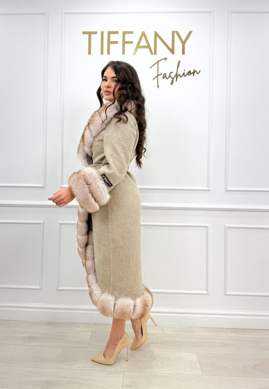 Palton Alpaka Ameli Beige