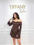 Rochie Gizela Brown
