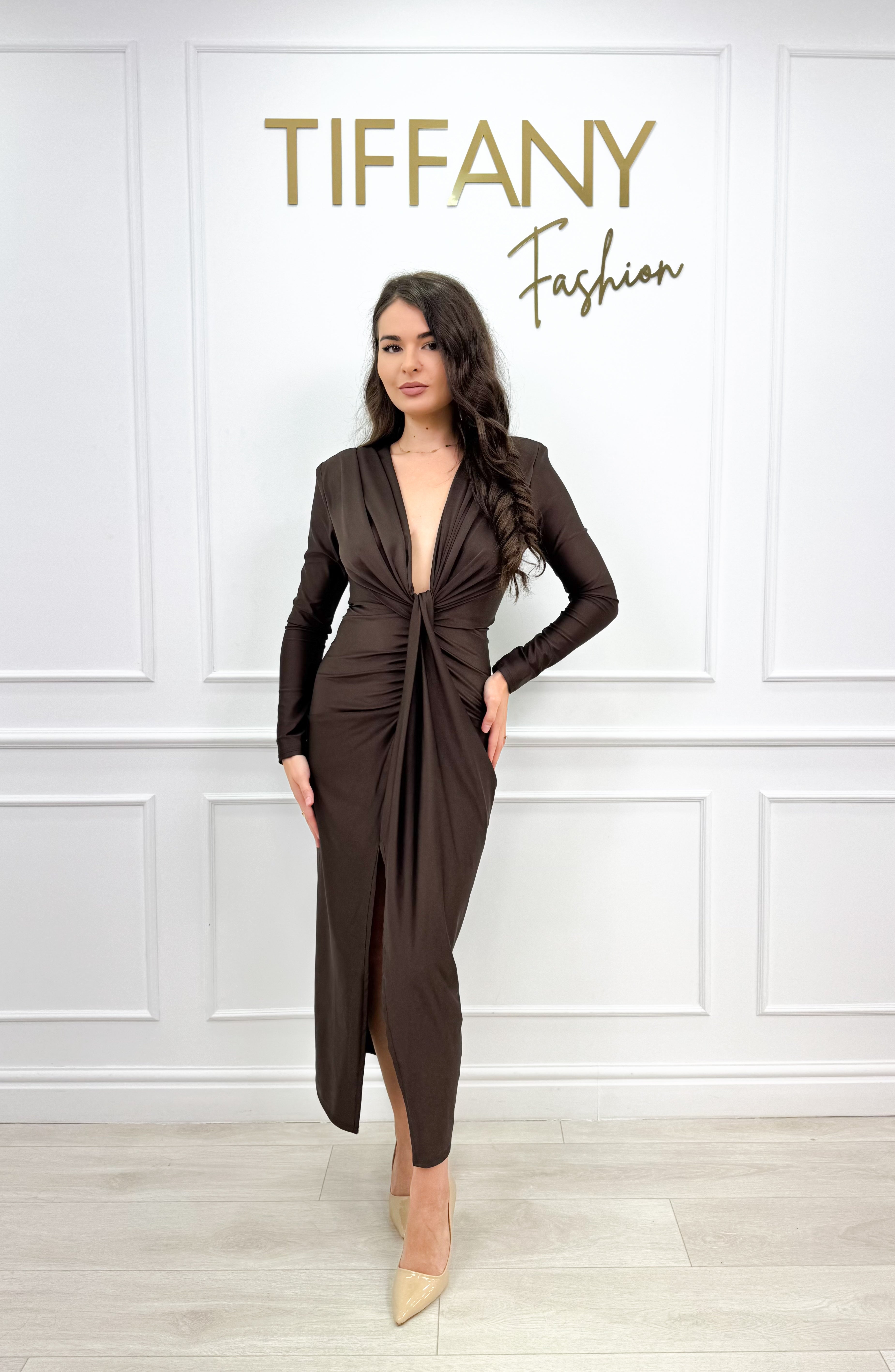 Rochie Alesi Brown