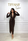 Rochie Alesi Brown