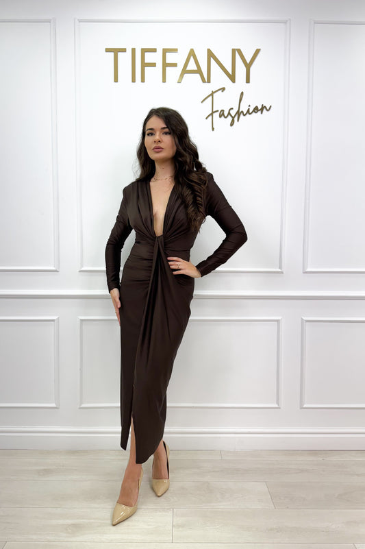 Rochie Alesi Brown