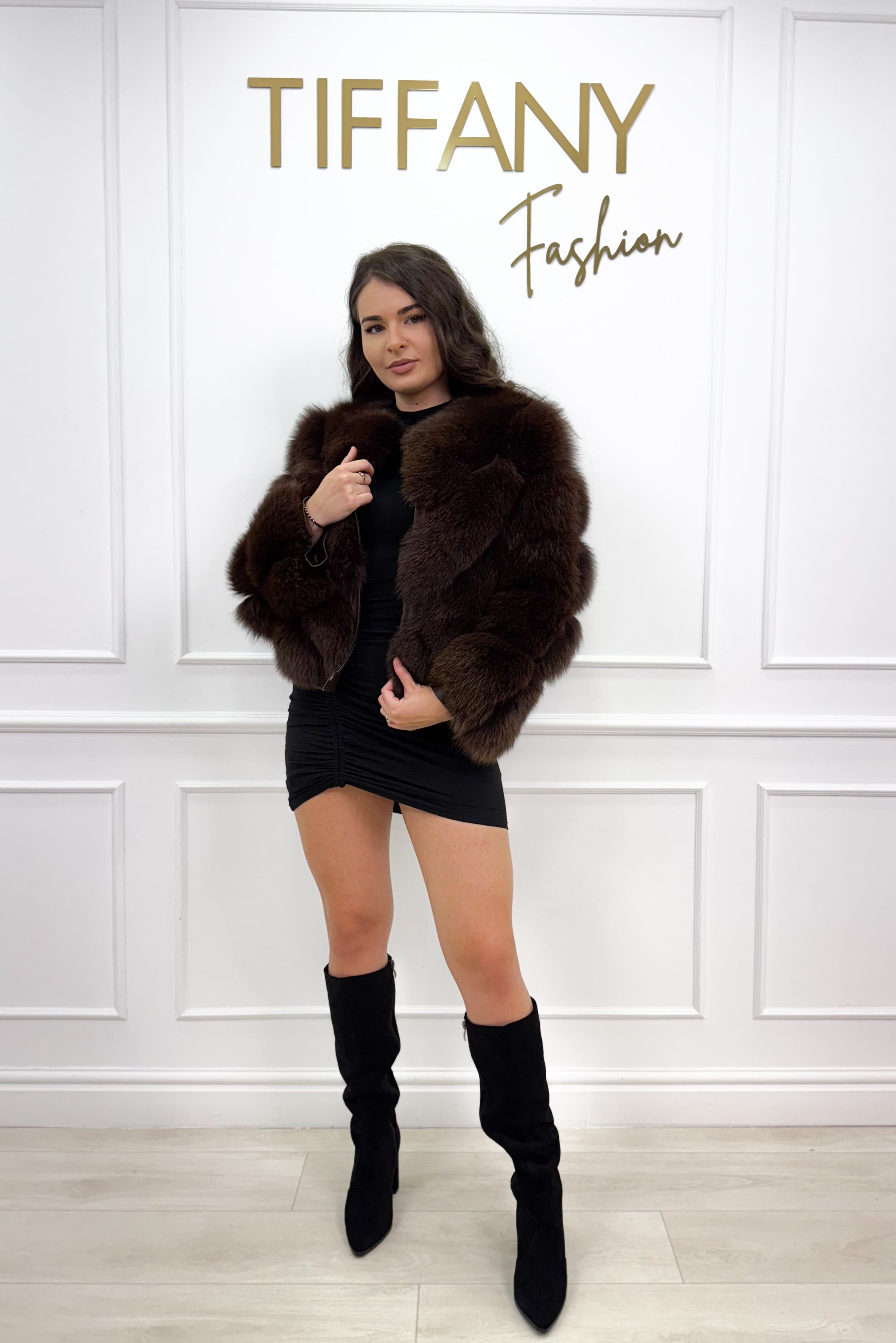 Geaca Blana Naturala Avis Soft Brown