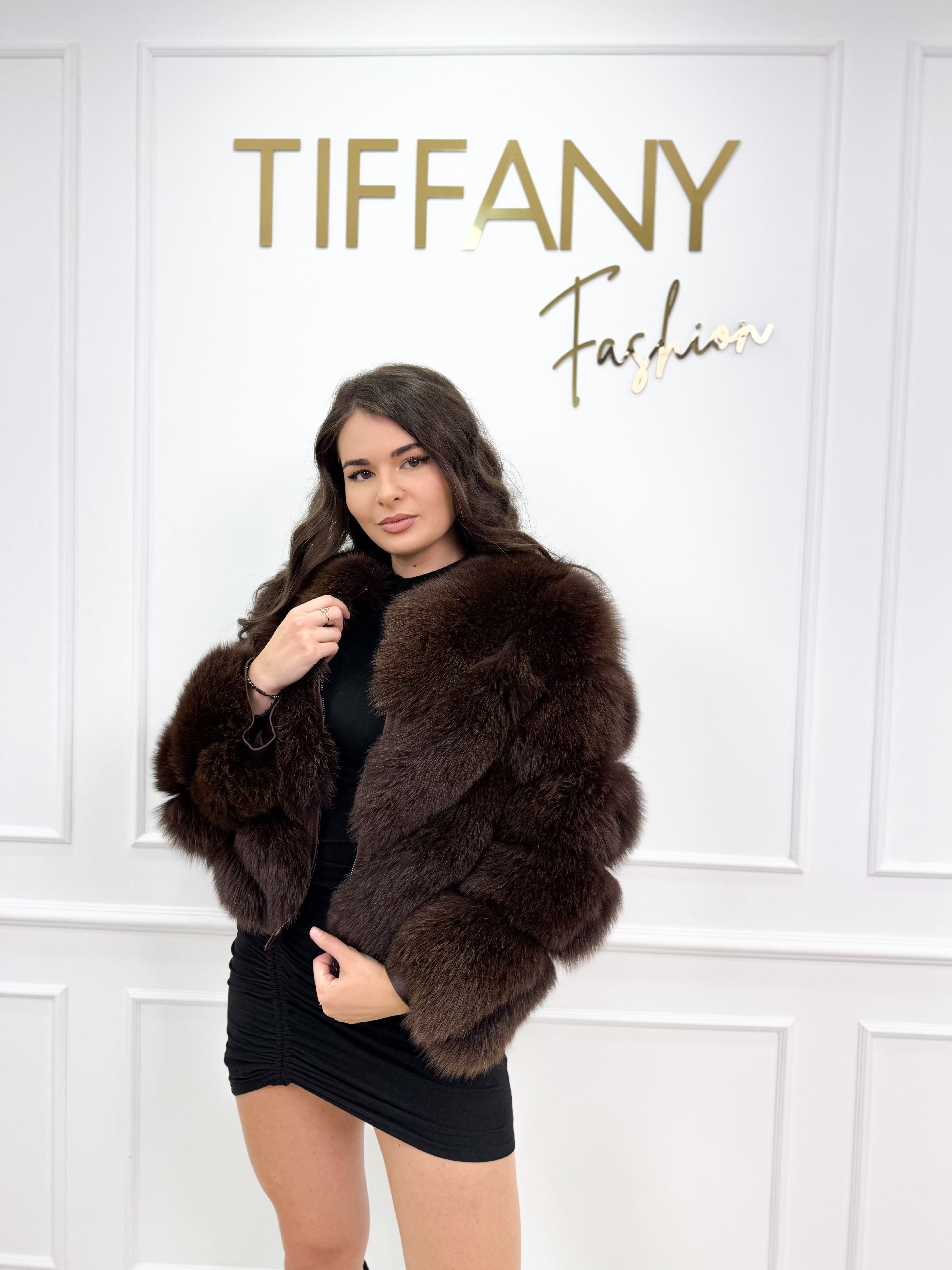 Geaca Blana Naturala Avis Soft Brown