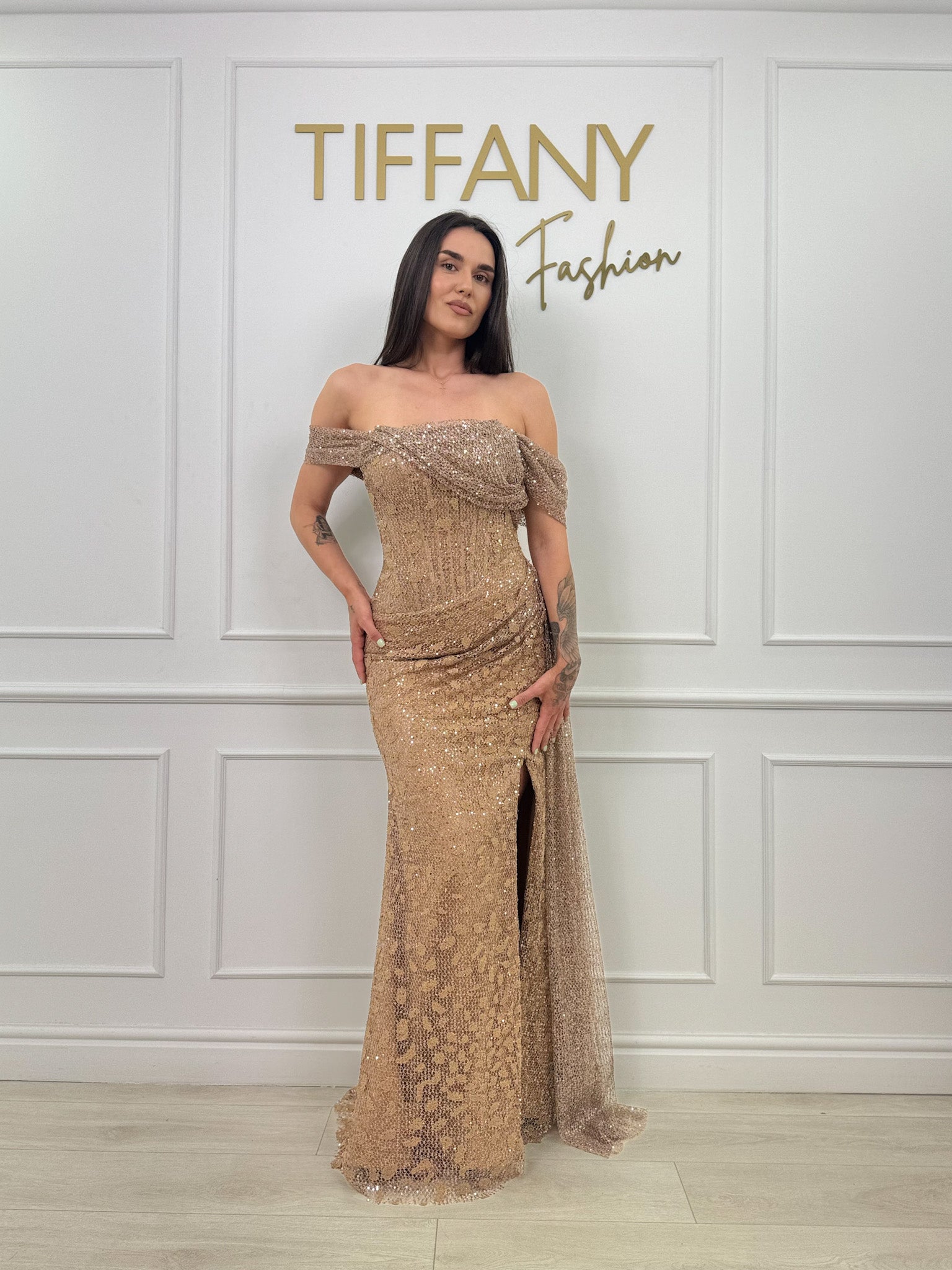 Rochie Leea Gold