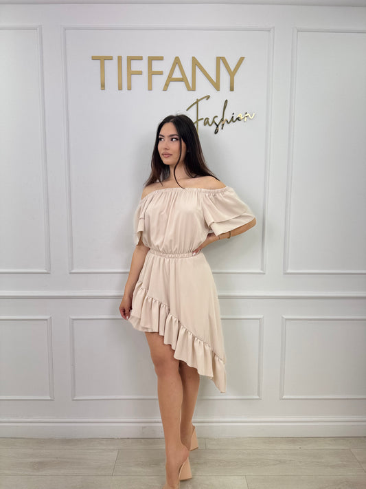 Rochie Leoni Crem