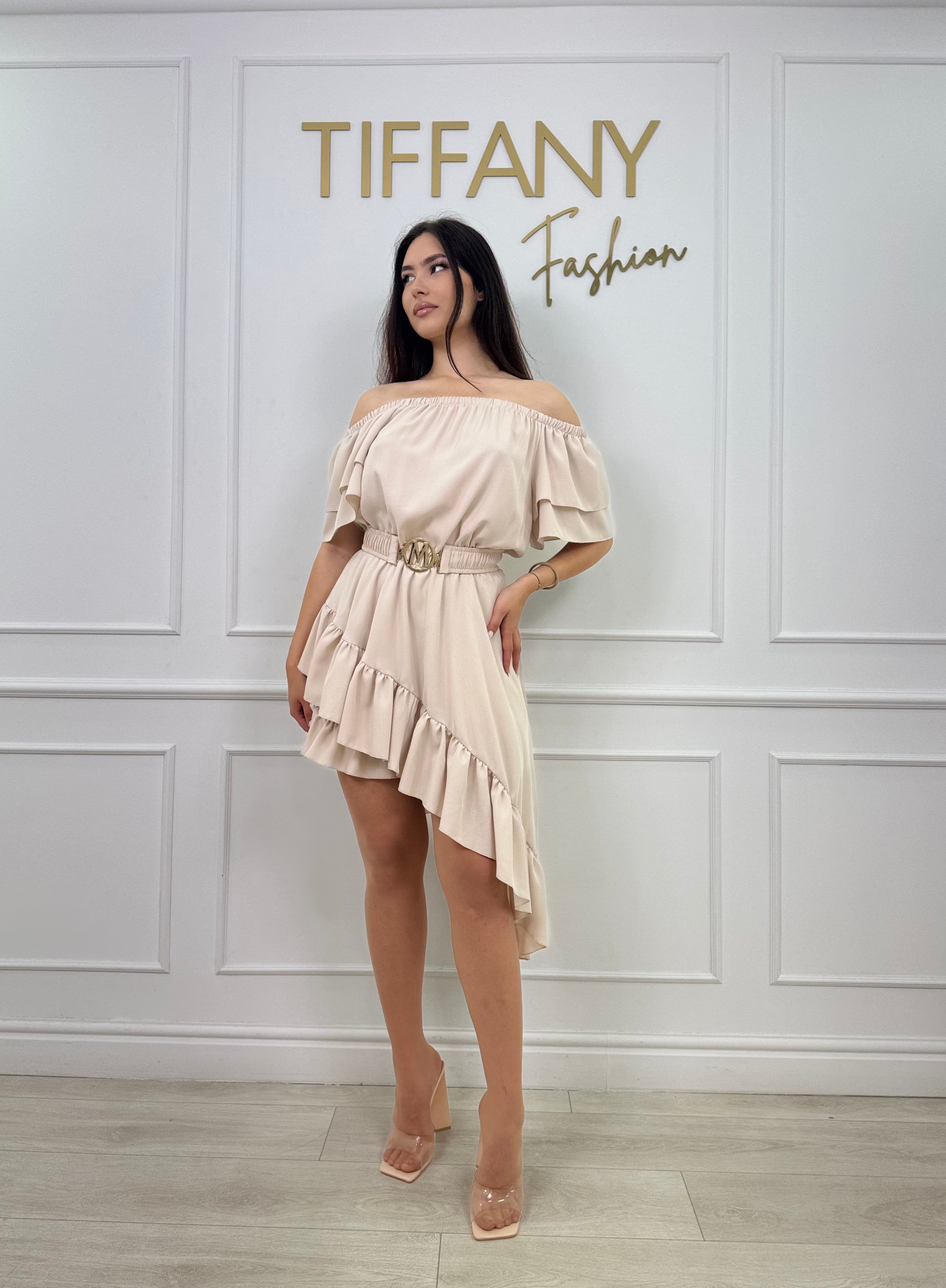 Rochie Leoni Crem
